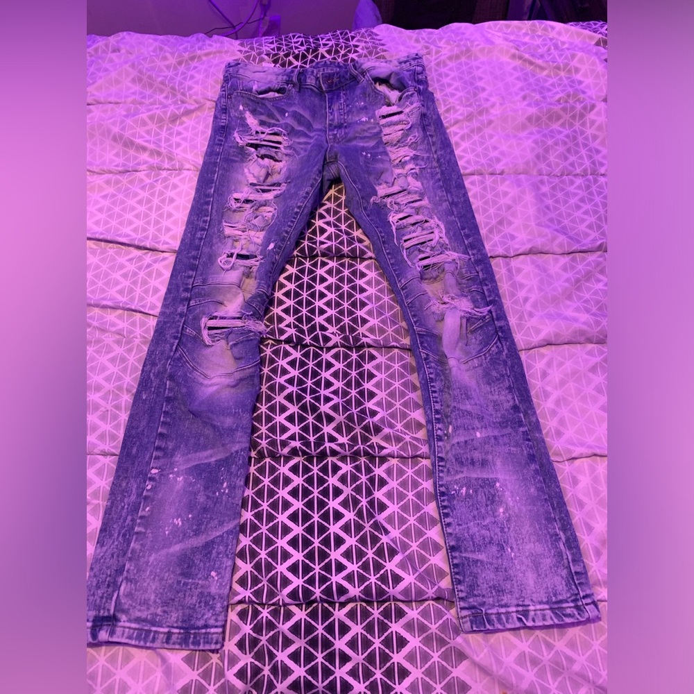 Smoky rise, size 32, blue